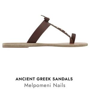 Ancient Greek Sandals Melpomeni Nails. Size 37
